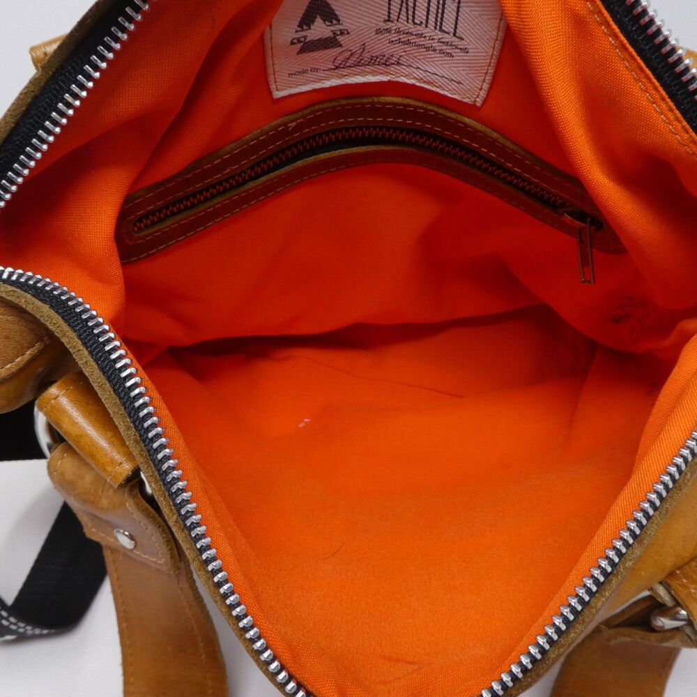 Ixchel Triangle Handmade Leather Mayan Aztec Woven Shoulder Bag Purse - Picture 11 of 13